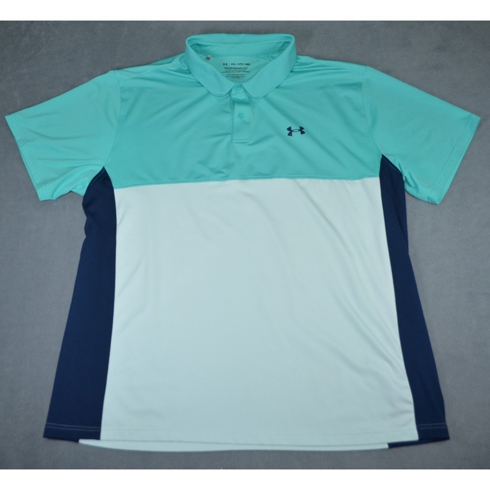 Under Armour The Peformance Polo Golf Shirt Mens 4XL Loose Fit Stretch